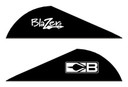 BOHNING BLAZER VANES2" SOLID BLACK 36PK 10831BK2
