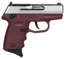 SCCY Industries CPX4TTCRRDRG3 CPX-4 RD 380 ACP 10+1 2.96" Crimson Red Polymer/Serrated Stainless Steel Slide/Finger Grooved Crimson Red Polymer Grip 144669