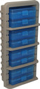 MTM AMMO RACK W/ 8 P509M 50RNDFLIP TOP BOXES CLR BLUE/DK ETH AR9M