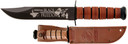 KA-BAR USMC OPERATION IRAQIFREEDOM 7" W/LEATHER SHTH USMC K9128