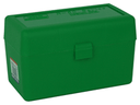 MTM AMMO BOX MAGNUM RIFLE50-ROUNDS FLIP TOP STYLE GREEN RLLD50