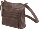 BULLDOG CONCEALED CARRY PURSELARGE CROSS BODY CHOCOLATE BRN BDP039