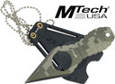 MC MTECH 2.25" SPEAR POINTNECK KNIFE W/SHEATH STONEWASH MT588DG