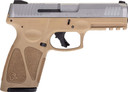 TAURUS G3 9MM 15-SHOT 3-DOT</br>ADJ. TAN/STAINLESS POLYMER G1G3B949T15