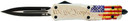 TEMPLAR KNIFE SMALL OTF WE THEPEOPLE 2.75" BLACK DAGGER SWTP131