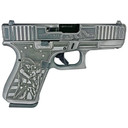 Glock 19 Gen 5 Custom "Patriot Gray Live or Die" Handgun 9mm Luger 15rd Magazines (3) 4.02" Barrel Austria GLPA195S203PATRIOT