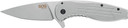 SOG KNIFE AEGIS FLK STONEWASHED 3.38" PLAIN EDGE BLADE 14410242