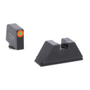 Ameriglo Glock XL Tall Suppressor/Optic Height Set (All except 42-43) - Green Tritium w Orange Outline Front / Black Rear KQGL511