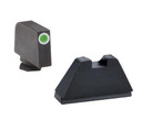 Ameriglo Tritium Tall Sights for all Glock Models except 42 43 -Green/White Outline KQGL482