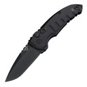 Hogue A01-Microswitch Automatic Folder Knife 2-3/4" Drop Point Blade Black JN24116
