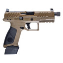 Beretta APX-A1 Full Tactical FDE Handgun 9mm Luger 21rd Magazines(3) 4.8" Threaded Barrel Optic Ready UKJAXA1F921TACFDE