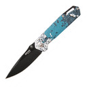 Bear & Son Brisk 3.0 Medium Folding Knife 2-7/8" Drop Point Blade TrueTimber Rift Blue CW61543