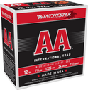 Winchester Ammo AANL127 AA International Target 12Gauge 2.75" 7.5Shot 25 Per Box/10 Case 117186