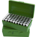 FLIP TOP PISTOL AMMO BOX 40 S&W-45 ACP 50 ROUND GREEN 749013892