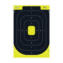 Allen EZ Aim Splash Reactive Paper Target IPSC Silhouette 12.5"x18.25" Yellow and Black 30 per Pad AN1537230