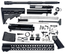Bowden Tactical J27113 AR Rifle Build Kit  Complete, 13" M-Lok Handguard, Mil-Spec Parts, Flip Up Sights 156215