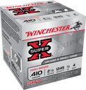 Winchester Ammo X414 Super X Heavy Game Load High Brass 410Gauge 2.50" 1/2oz 4Shot 25 Per Box/10 Case 116935