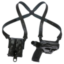 Galco MC820B Miami Classic Shoulder System Size Fits Chest Up To 56" Black Leather Fits Sig P320 Fits Sig P320 Compact Fits Sig M18 Right Hand 102560