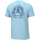 Huk Tuna Skull Short Sleeve Shirt Crystal Blue XL ATH1000458497XL