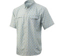 Huk Tide Point Fish Plaid SS Plein Air Mens M ATH1500070451M