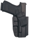 Rounded Gear GLK192332CFRHVAR Kydex  IWB Black Kydex Fits Glock 19 Belt Clip Right Hand 166155