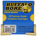 Buffalo Bore Ammunition 36B20 Heavy Strictly Business 32H&R Mag +P 130gr Hard Cast 20 Per Box/12 Case 80782