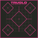 Truglo Tru-See Splatter Target 5 Diamond 12x12 6 Pack Pink XRTG14P6