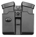 Fobus 6945GNDBH Double Mag Pouch  Black Polymer Paddle Compatible w/ Glock 12285