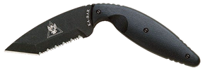 Ka-Bar 1485 TDI Law Enforcement Large 3.69" Fixed Tanto Part Serrated Black AUS-8A SS Blade, Black Zytel Handle, Includes Belt Clip/Sheath 38606 Ka-Bar 1485 TDI Law Enforcement Large 3.69" Fixed Tanto Part Serrated Black AUS-8A SS Blade, Black Zytel Handle, Includes Belt Clip/Sheath 38606