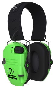Walker's GWPRSEMHVG Razor Slim Electronic Muff 23 dB Over the Head Hi-Viz Green/Black Polymer 145474