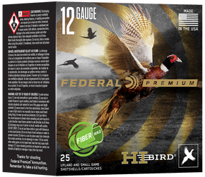 Federal HVFB12HW5 Federal Premium Hi-Bird 12Gauge 2.75" 1 1/4oz 5Shot 25 Per Box/10 Case 162260