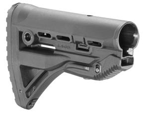 FAB Defense FXGLSHOCK GL-Shock  Buttstock for M16/ M4 w/Anti-Rattle Mechanism Black Polymer 107036