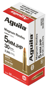Aguila 1B222405 Target & Range Rimfire 5mm Rem Mag 30gr Semi Jacketed Hollow Point 50 Per Box/20 Case 44468 Aguila 1B222405 Target & Range Rimfire 5mm Rem Mag 30gr Semi Jacketed Hollow Point 50 Per Box/20 Case 44468