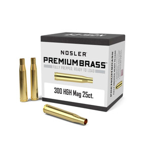 Nosler Unprimed Brass Rifle Cartridge Cases 25/ct .300 H&H NO11800 Nosler Unprimed Brass Rifle Cartridge Cases 25/ct .300 H&H NO11800
