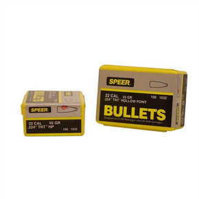 SPEER BULLET 22CAL .224 55GR HP TNT 250208872 SPEER BULLET 22CAL .224 55GR HP TNT 250208872