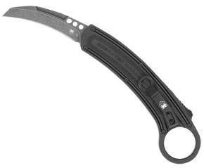 CobraTec Knives CTBKRH Karambit 2.75" Folding Plain Stonewashed D2 Steel Blade, 5.88" Black Anodized w/Finger Ring Aluminum Handle 178725 CobraTec Knives CTBKRH Karambit 2.75" Folding Plain Stonewashed D2 Steel Blade, 5.88" Black Anodized w/Finger Ring Aluminum Handle 178725