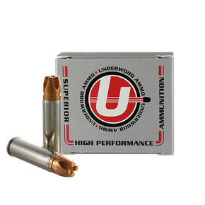 Underwood Ammo Xtreme Penetrator Handgun Ammunition .500 S&W Magnum 420gr Solid Monolithic 1650 fps 20/ct UB347