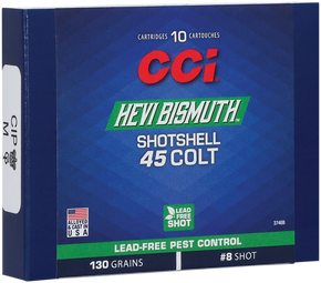 CCI 3746B Pest Control HEVI-Bismuth 45Colt 130gr Shotshell #8 Shot 10 Per Box/20 Case 171775