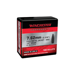 7.62MM (0.311'') 147GR FMJ BT 500/BOX 100039024 7.62MM (0.311'') 147GR FMJ BT 500/BOX 100039024