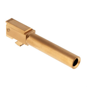 9MM LUGER 1-10 TWIST NON-THREADED SS BARREL TIN PVD GOLD 100033689 9MM LUGER 1-10 TWIST NON-THREADED SS BARREL TIN PVD GOLD 100033689