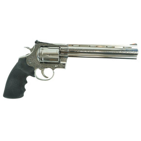 Colt Anaconda "Filigree Frame and Barrel" Handgun .44 Mag 6rd Capacity 8" Barrel Silver with Black Grip CXANACONDASP8RTSFB
