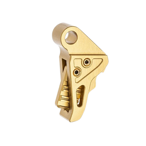 Tyrant CNC TDHCATTRIGGOLD/GOLD Trigger/Shoe Gold Fits Springfield Hellcat Pro 171200 Tyrant CNC TDHCATTRIGGOLD/GOLD Trigger/Shoe Gold Fits Springfield Hellcat Pro 171200