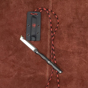 Templar Neck Knife Black Powder D2 2 2/5" Drop Point Blade Silver TKNBLK322 Templar Neck Knife Black Powder D2 2 2/5" Drop Point Blade Silver TKNBLK322