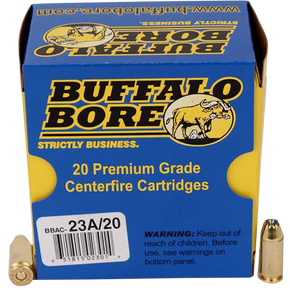 Buffalo Bore Ammunition 23A20 Heavy Strictly Business 40S&W +P 155gr Jacket Hollow Point 20 Per Box/12 Case 82109
