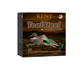 Kent Cartridge KTS123365 TealSteel Precision Steel 12Gauge 3" 1 1/4oz 5Shot 25 Per Box/10 Case 117408 Kent Cartridge KTS123365 TealSteel Precision Steel 12Gauge 3" 1 1/4oz 5Shot 25 Per Box/10 Case 117408