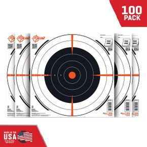 Allen EZ Aim paper Bullseye Target Pad 12x12 100 per Pad AN15334100