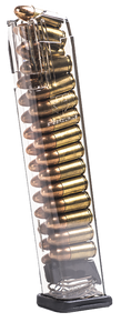 ETS Group SMKGLK9170 Pistol Mags Competition Legal 27rd Extended 9mm Luger Compatible w/ Glock 17 Smoke Polymer 150866
