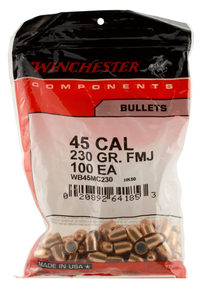Winchester Ammo WBR45230 Centerfire Handgun  45Cal 230gr Full Metal Jacket Truncated Cone 500 Per Box/3 Case 107570