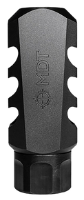 Mdt Sporting Goods Inc 103516BLK Elite Muzzle Brake  30 Cal (7.62mm), Black Steel, 3 Port, 5/8"-24 tpi 157611