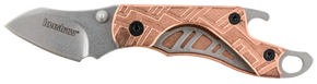 Kershaw 1025CUX Cinder 1.40" Folding Drop Point Plain Stonewashed 3Cr13MoV SS Blade Copper Handle Includes Key Ring 136767 Kershaw 1025CUX Cinder 1.40" Folding Drop Point Plain Stonewashed 3Cr13MoV SS Blade Copper Handle Includes Key Ring 136767
